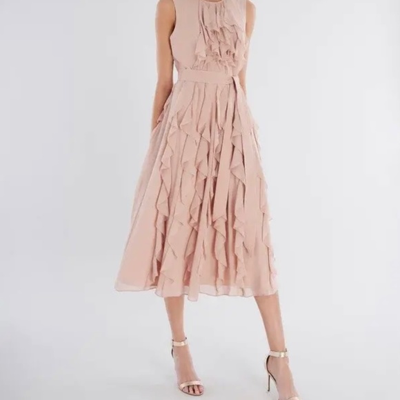 BCBG Isabeau Ruffle Dress Size 0
